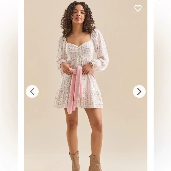 New with tags Altar’d state Lenny floral babydoll dress - Picture 2 of 4